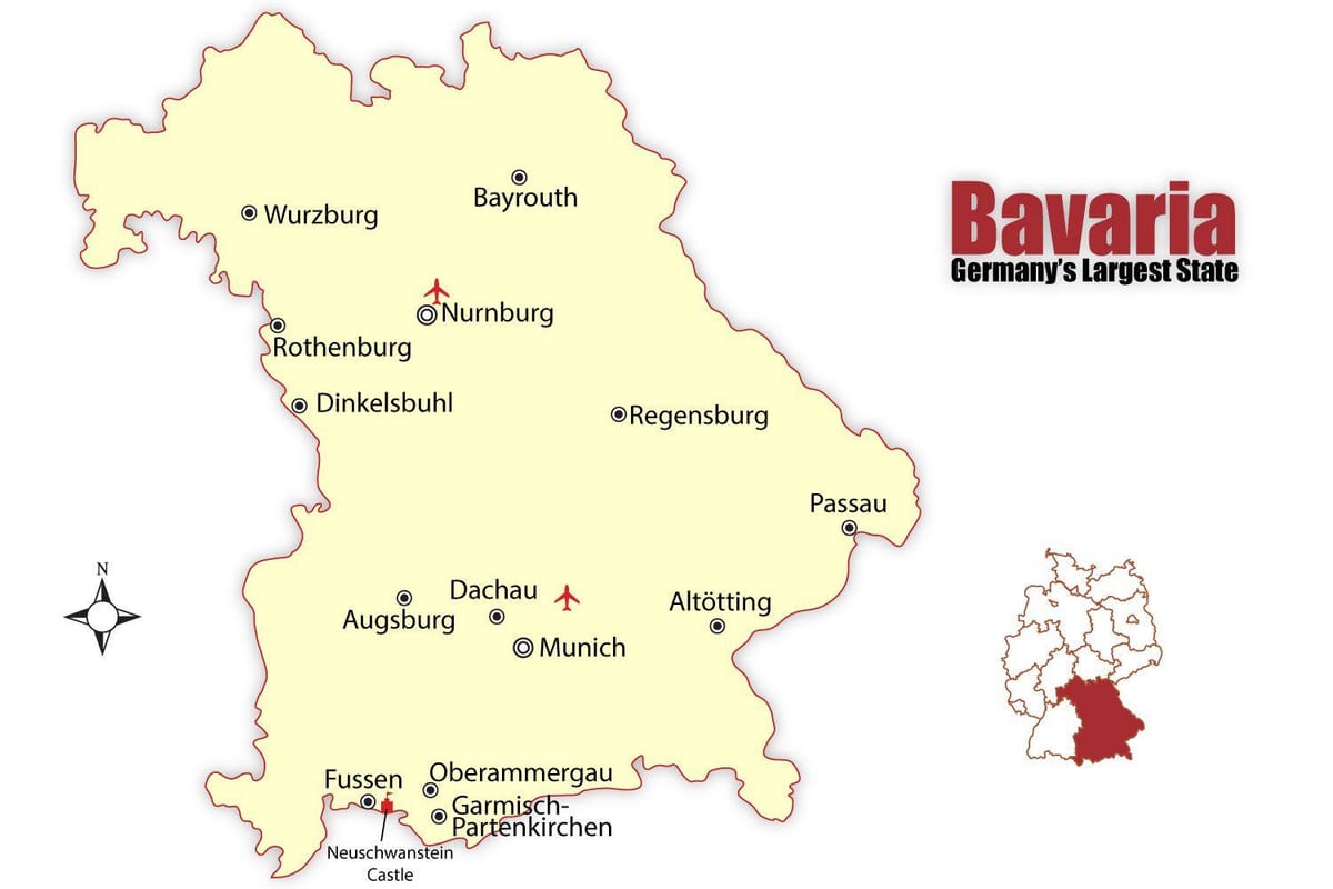 münchen alemaña mapa