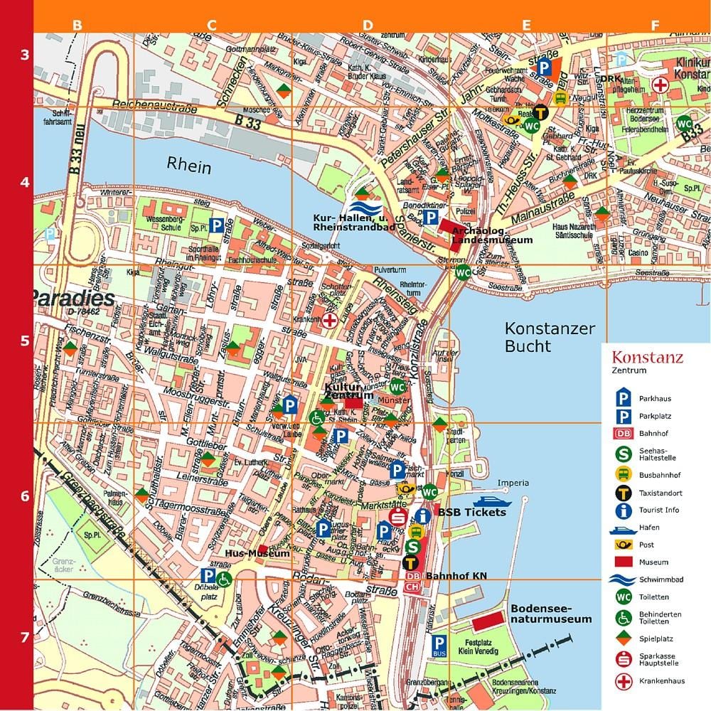 mapa turístico de múnic, alemaña