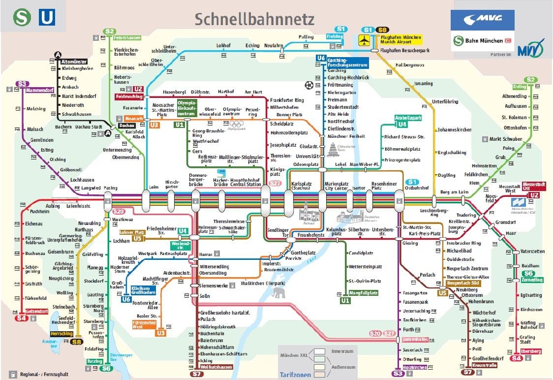 múnic s1 tren mapa