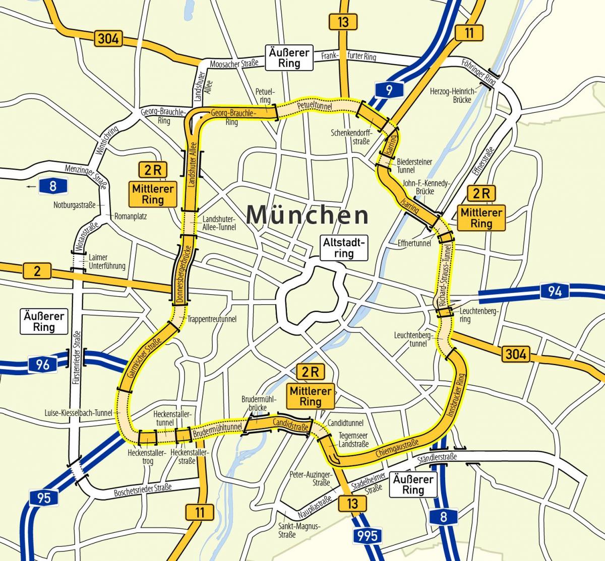 münchen anel mapa