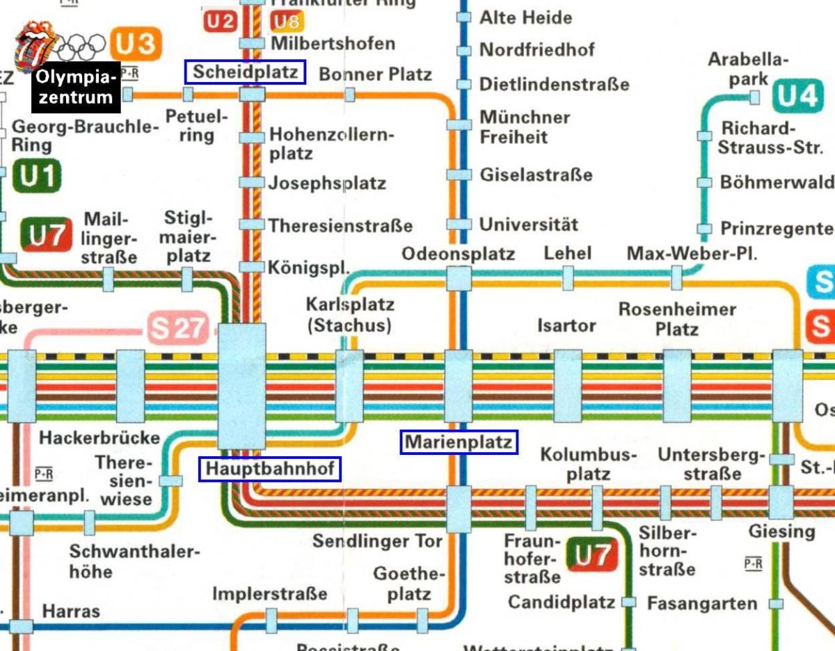 Mapa de múnic hauptbahnhof