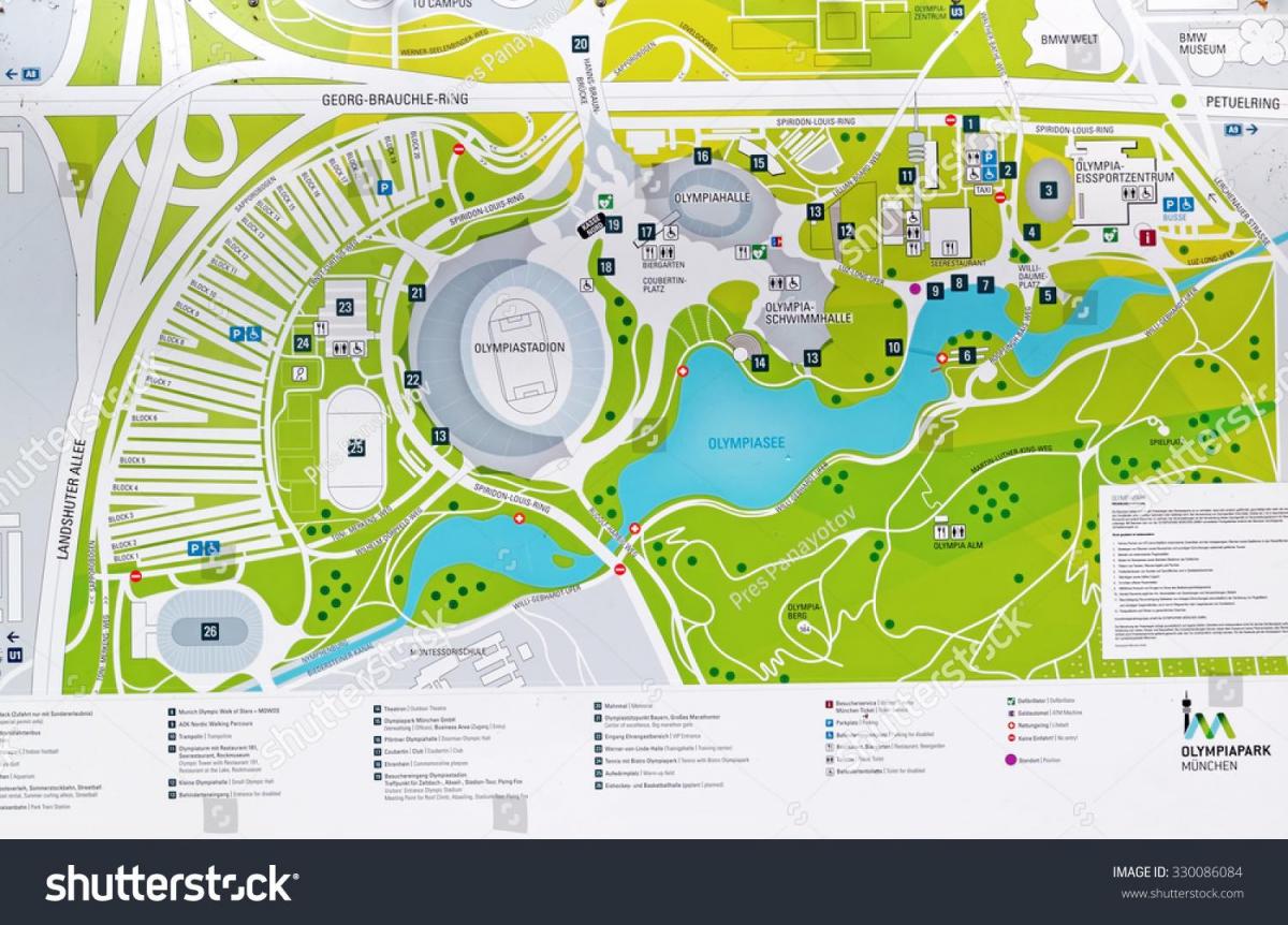 Mapa de múnic olympic park