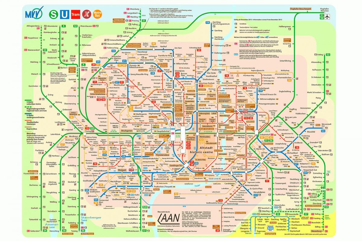múnic transporte público mapa