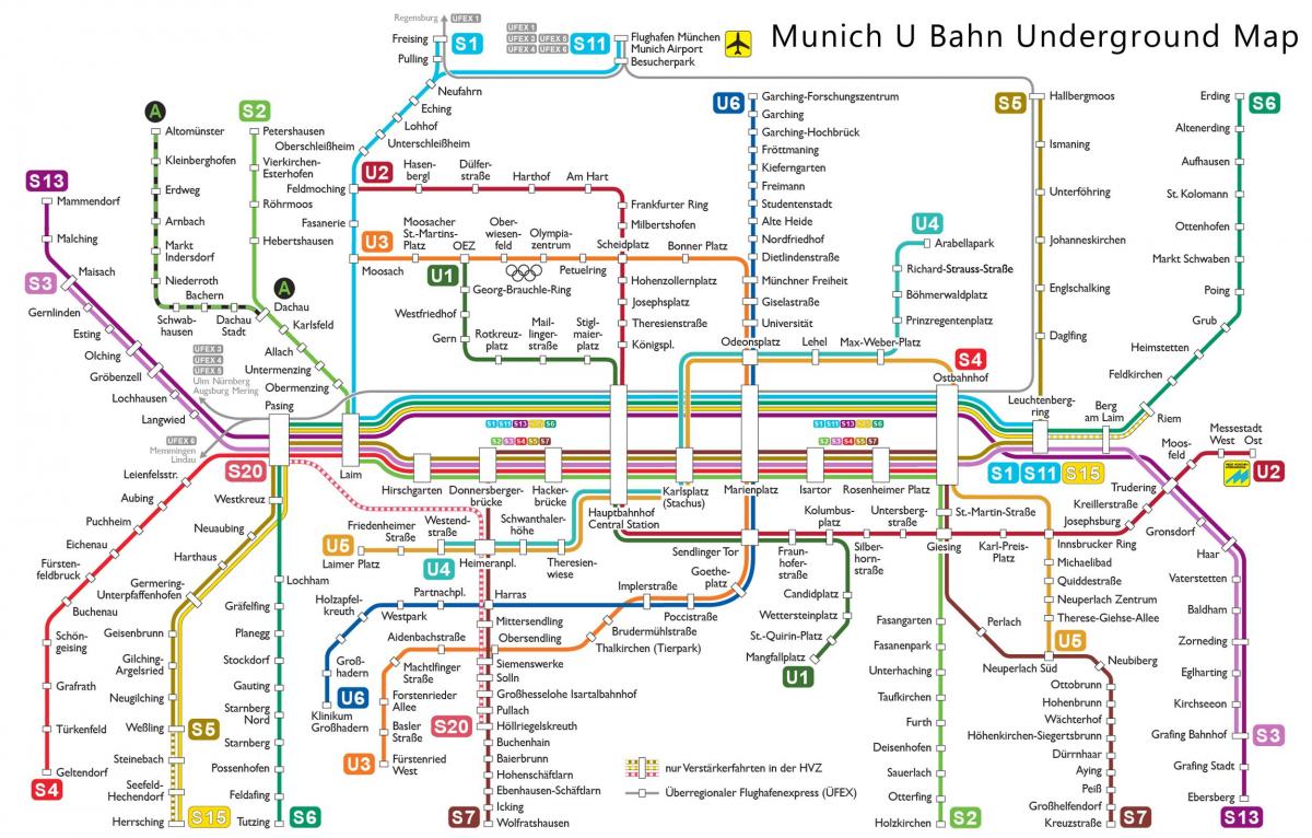 u bahn münchen mapa