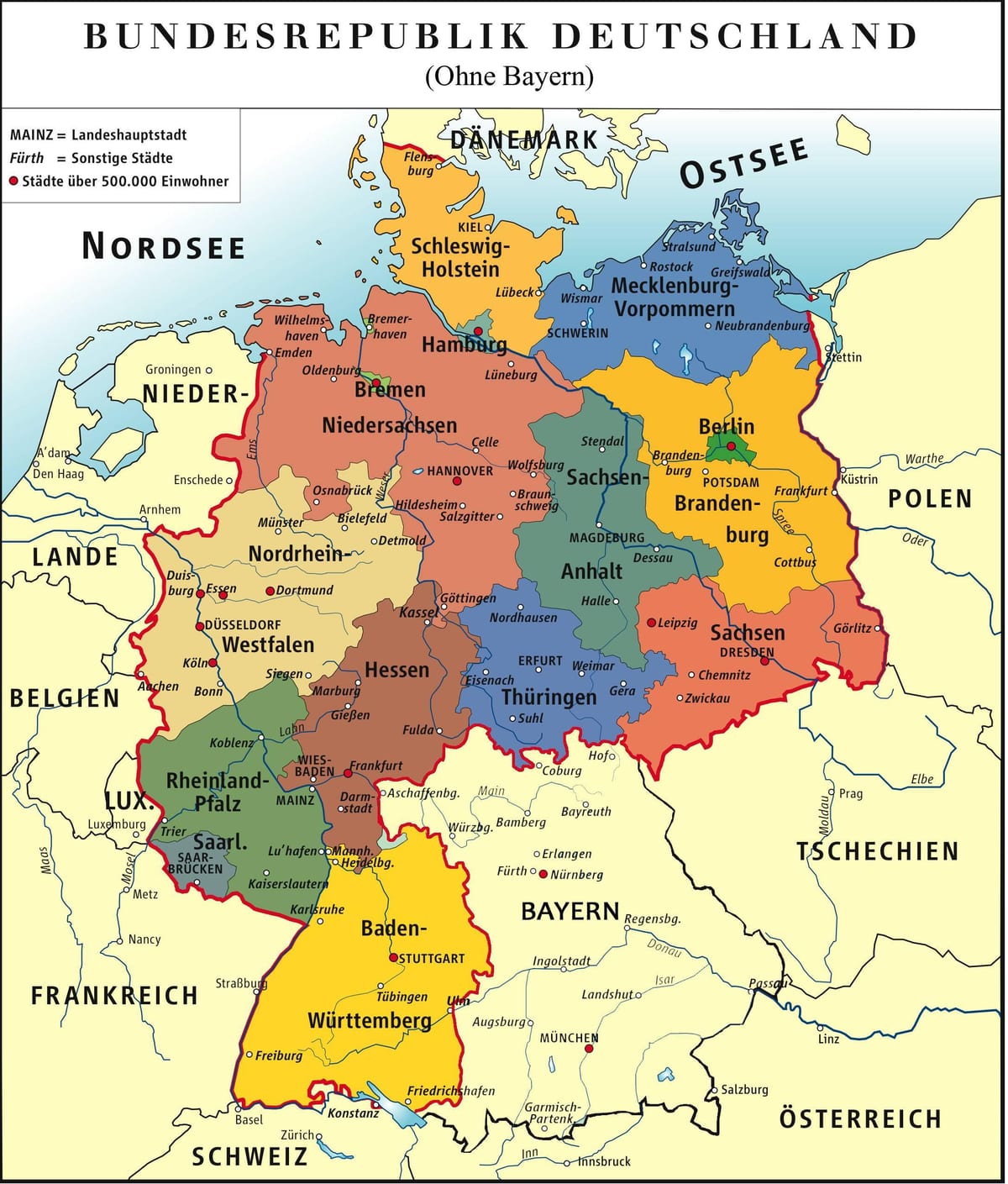 o bayern de múnic mapa