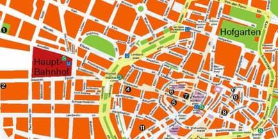 Mapa de múnic cervexa salas