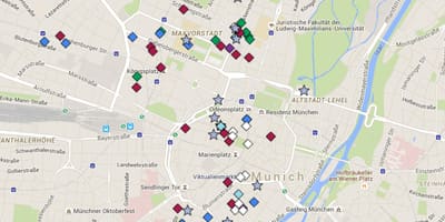 Mapa de múnic altstadt