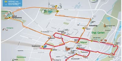 Mapa de múnic hop on hop off