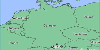 Múnic, en mapa