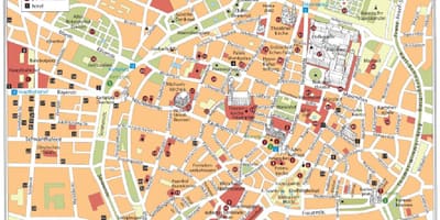 Múnic camiñando mapa