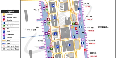 Múnic terminal mapa