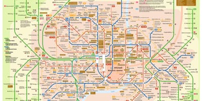 Transporte mapa de múnic