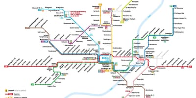 Mapa de múnic tranvía