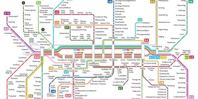 München u bahn mapa