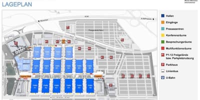 Mapa de münchen messe