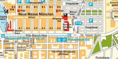 München ost estación de tren mapa