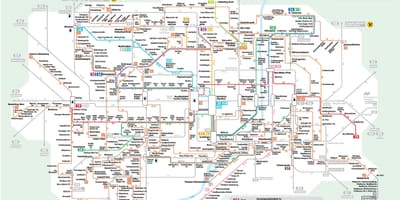 Mapa de munich, autobús