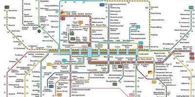 München transporte mapa