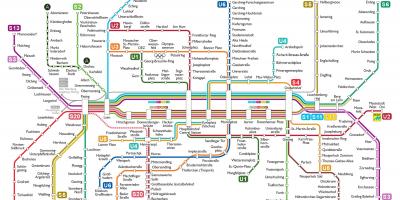 München u bahn mapa