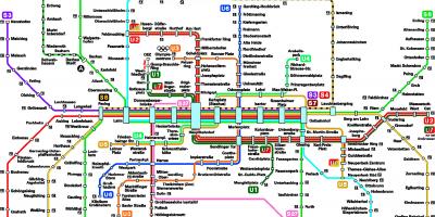 Mapa de münchen metro