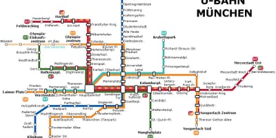 Ubahn mapa de múnic